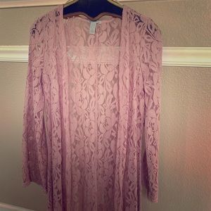 Knee length cardigan